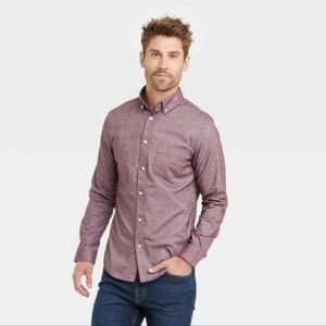 Goodfellow & Co The Every Wear Oxford Button Up Slim fit red